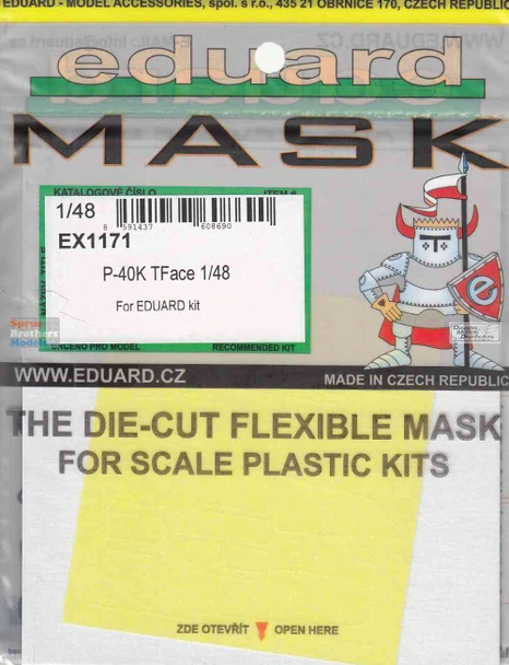 EDUEX1171 1:48 Eduard Mask - P-40K Warhawk TFACE (EDU kit)