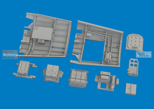 EDU6481191 1:48 Eduard Brassin - P-40K Warhawk Radio Compartment (EDU kit)