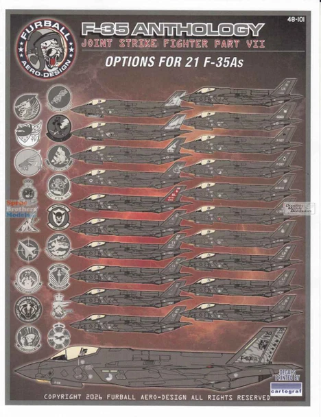 FUR48101 1:48 Furball Aero Design F-35A Lightning II Anthology Part 7