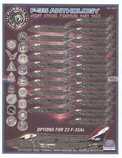 FUR48102 1:48 Furball Aero Design F-35A Lightning II Anthology Part 8