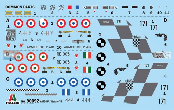 ITA90092 1:72 Italeri Rafale B