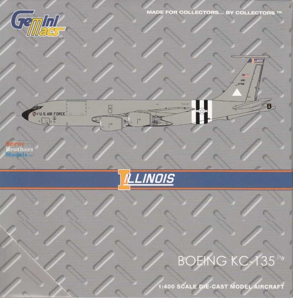 GEMGM158 1:400 Gemini Jets KC-135R Stratotanker Reg #63-7981 Illinois ANG (pre-painted/pre-built)
