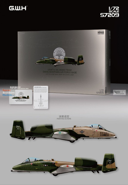 LNRS7209 1:72 Great Wall Hobby A-10C Thunderbolt II 'USAF A-10C Demo Team Davis-Monthan Air Force Base 2021'