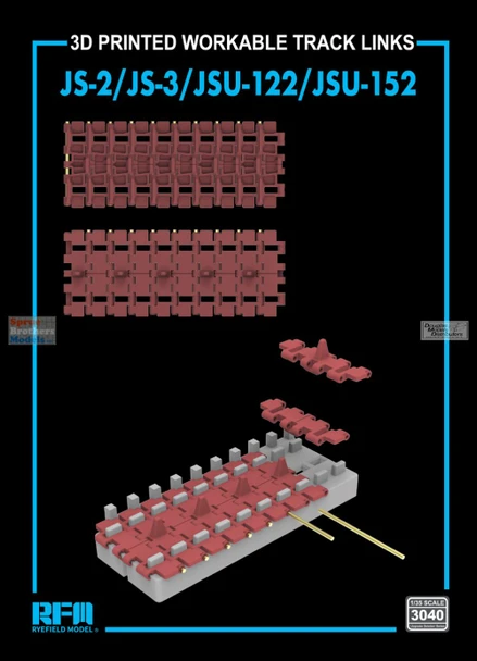 RFMRM3040 1:35 Rye Field Model JS-2 JS-3 JSU-122 JSU-152 3D Printed Workable Track Set