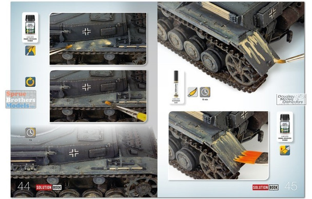 AMM6607 AMMO by Mig Solution Book - How To Paint WW2 German Panzer Grey Vehicles