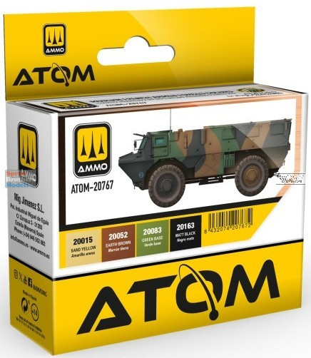 AMMAT20767 AMMO by Mig ATOM Paint Set - Modern French Armed Forces Colors
