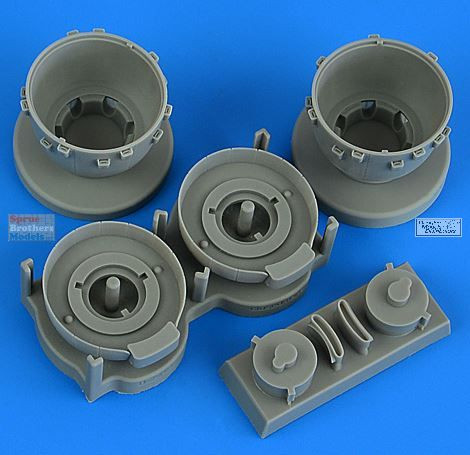 QBT72735 1:72 Quickboost B-25H B-25J Mitchell Cowlings & Cooling Flaps Closed Set (HAS kit)