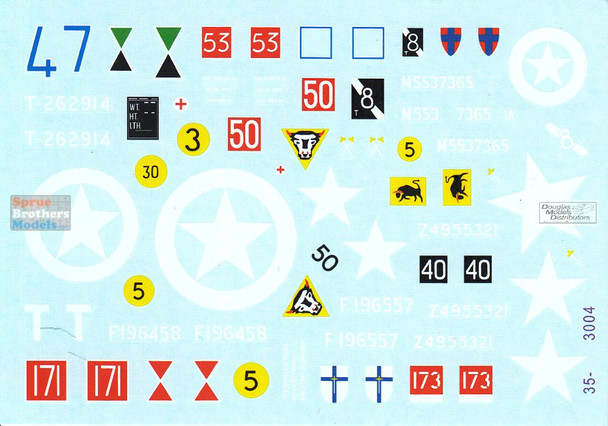 SRD353004 1:35 Star Decals: British AFVs in France 1944