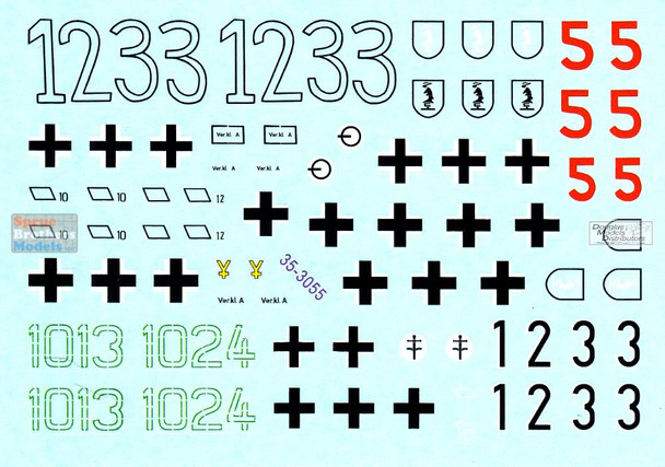 SRD353055 1:35 Star Decals: German Tanks in Italy 1943-44 - StuG Mix