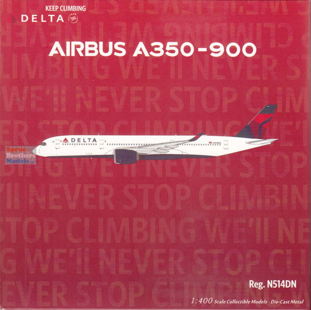 NGM39117 1:400 NG Model Delta Airlines Airbus A350-900 Reg #N514DN (pre-painted/pre-built)