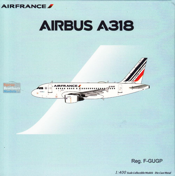 NGM48022 1:400 NG ModelAir France Airbus A318-100 Reg #F-GUGP (pre-painted/pre-built)