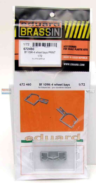 EDU672460 1:72 Eduard Brassin Bf109K-4 Wheel Bay Set (EDU kit)