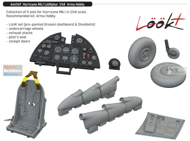 EDU644349 1:48 Eduard LookPlus - Hurricane Mk.I (ARM kit)