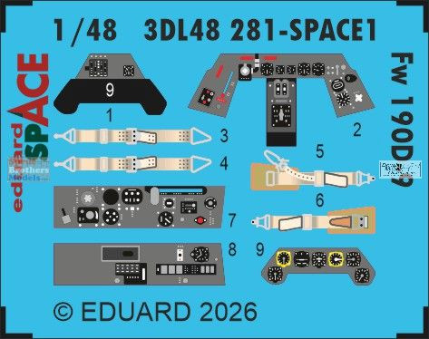 EDU3DL48281 1:48 Eduard SPACE - Fw190D-9 (MIA kit)