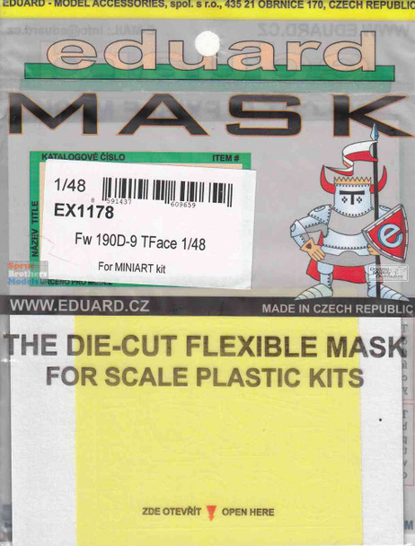 EDUEX1178 1:48 Eduard Mask - Fw190D-9 TFACE (MIA kit)