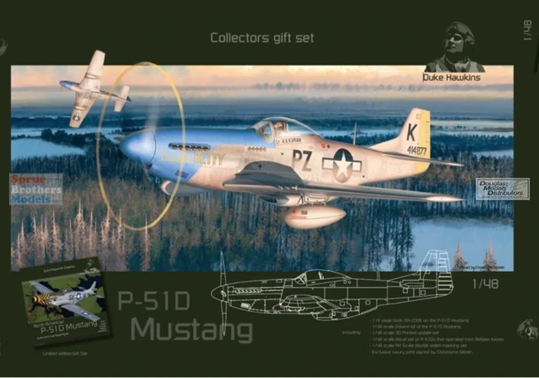 DHBP51SET Duke Hawkins - P-51D Mustang Collectors Gift Set