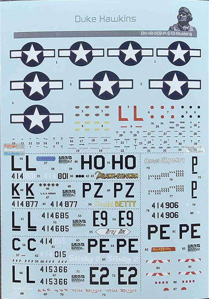 DHBP51SET Duke Hawkins - P-51D Mustang Collectors Gift Set
