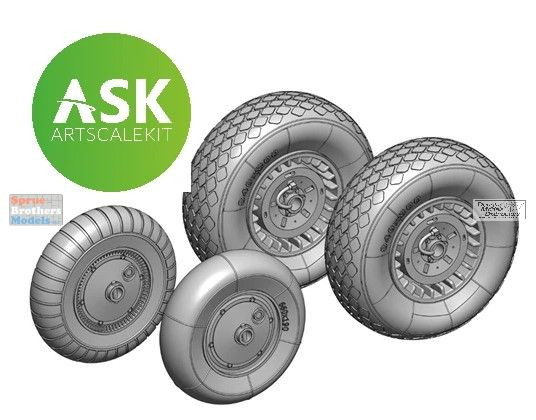ASKA72042 1:72 ASK/Art Scale Me262 Wheels Set (ARM kit)