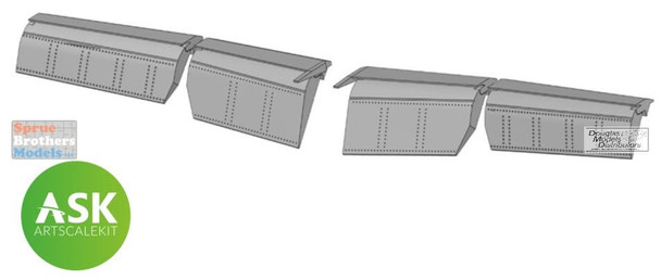 ASKA72043 1:72 ASK/Art Scale Me262 Flaps Set (ARM kit)