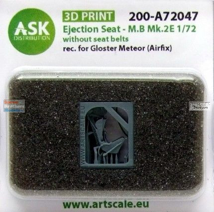 ASKA72047 1:72 ASK/Art Scale MB Mk.2E Ejection Seat without Seatbelts [for Gloster Meteor] (AFX kit)