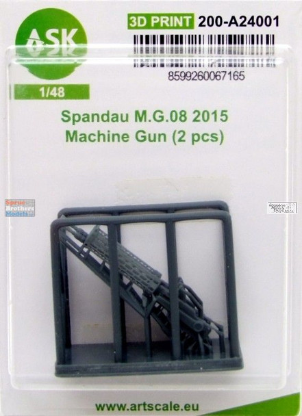 ASKA24001 1:24 ASK/Art Scale Spandau MG 08/15 2015 Machine Gun Set