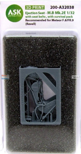 ASKA32038 1:32 ASK/Art Scale MB Mk.2E Ejection Seat with Seatbelts with Survival Pack [for Meteor F.8/FR.9] (REV kit)