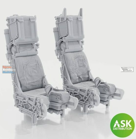 ASKA48076 1:48 ASK/Art Scale SJU-17 Ejection Seat Set without Seatbelts [for F-14D] (TAM kit)