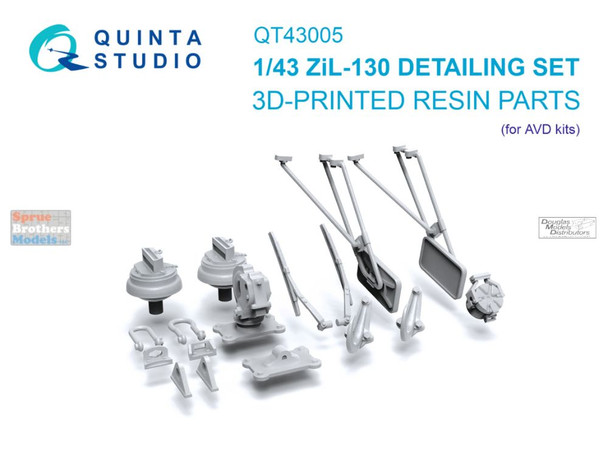QTSQT43005 1:43 Quinta Studio ZIL-130 Detail Set (AVD kit)