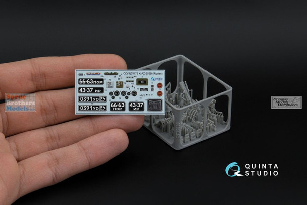 QTSQD35173R 1:35 Quinta Studio 3D Decal - KrAZ-255B Truck + Resin (ROD kit)