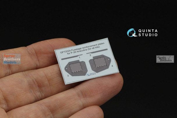 QTSQP72024 1:72 Quinta Studio - P-39 Airacobra Fuselage Reinforcement Plates