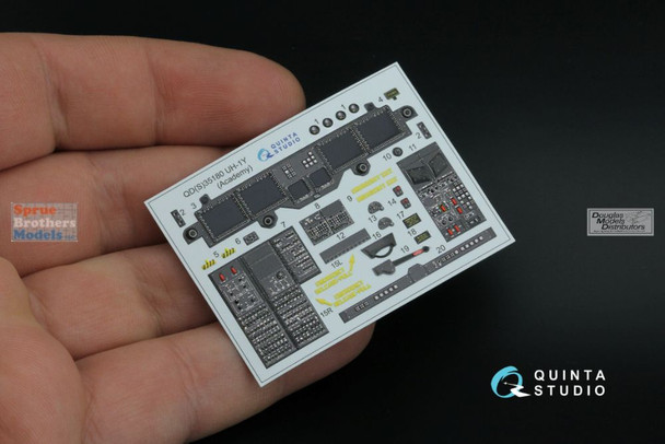 QTSQDS35180 1:35 Quinta Studio 3D Decal - UH-1Y Venom (ACA kit) Small Version