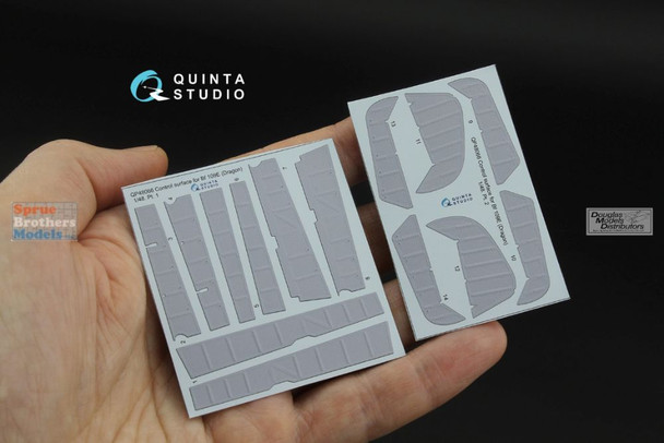 QTSQP48066 1:48 Quinta Studio 3D Decal - Bf109E Control Surfaces (DRA kit)