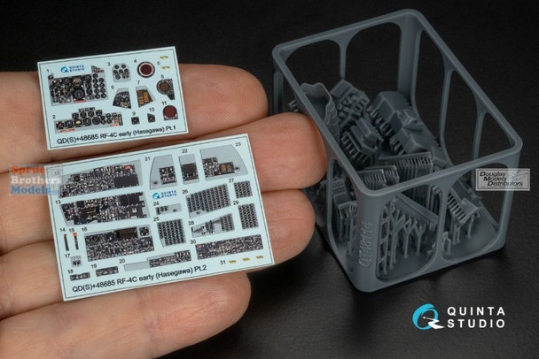 QTSQDS48685R 1:48 Quinta Studio 3D Decal - RF-4C Phantom II Early (HAS kit) Small Version