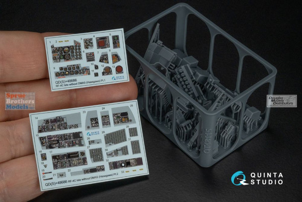 QTSQDS48686R 1:48 Quinta Studio 3D Decal - RF-4C Phantom II Late without DMAS (HAS kit) Small Version