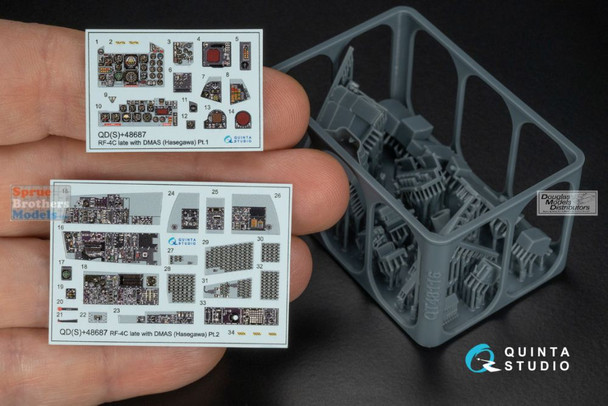 QTSQDS48687R 1:48 Quinta Studio 3D Decal - RF-4C Phantom II Late with DMAS (HAS kit) Small Version