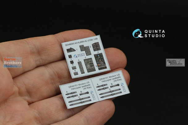 QTSQD48695 1:48 Quinta Studio 3D Decal - AH-6J MH-6J Little Bird (ICM kit)