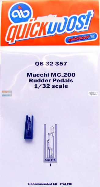 QBT32357 1:32 Quickboost MC.200 Saetta Rudder Pedals (ITA kit)