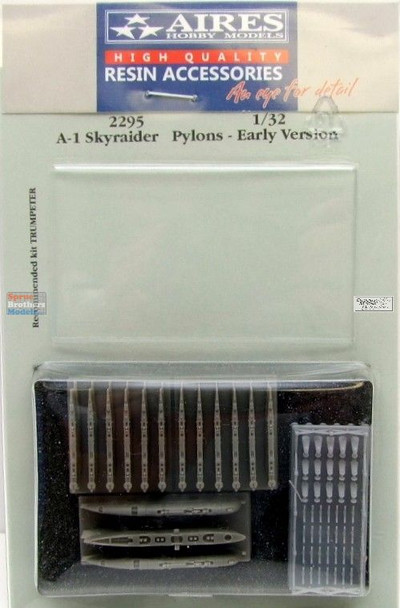 ARS2295 1:32 Aires A-1 Skyraider Pylons Early (TRP kit)
