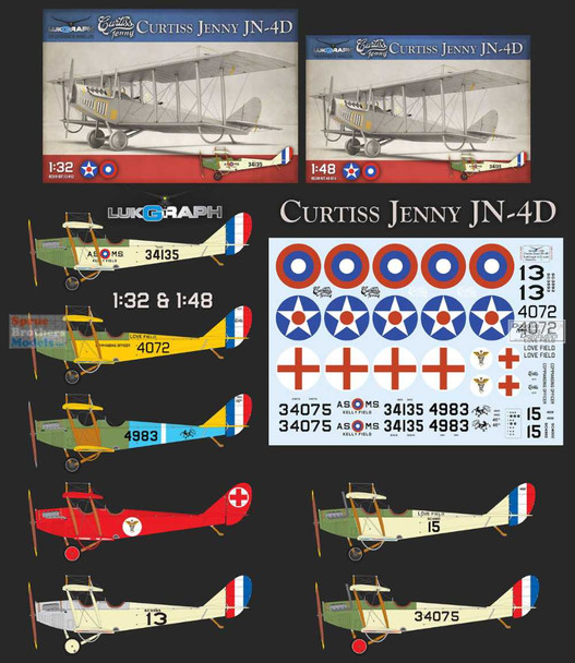LUK32052 1:32 LukGraph Curtiss Jenny JN-4D