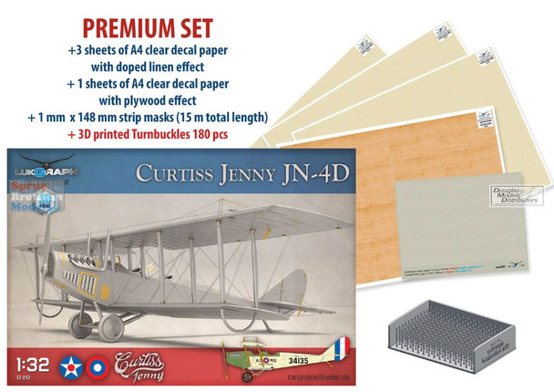 LUK32052PR 1:32 LukGraph Curtiss Jenny JN-4D [Premium Edition]