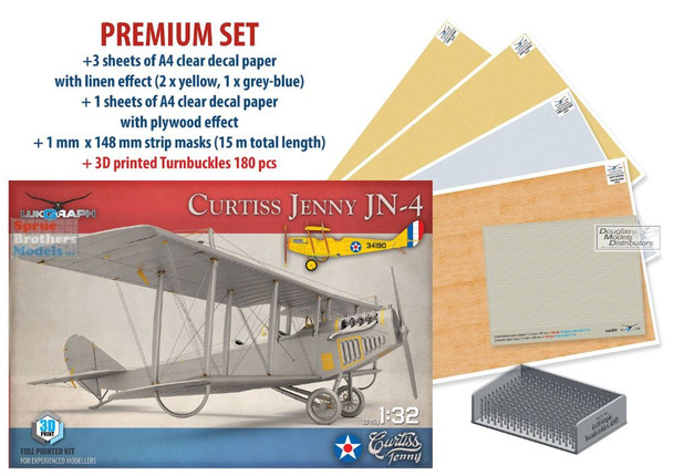 LUK32053PR 1:32 LukGraph Curtiss Jenny JN-4 [Premium Edition]