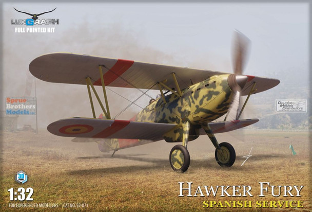 LUK32071 1:32 LukGraph Hawker Fury in Spanish Service