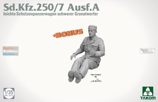 TAK02212 1:35 Takom Sd.Kfz.250/7 Ausf.A leicher Shutzenpanzerwagen schwerer Granatwerfer