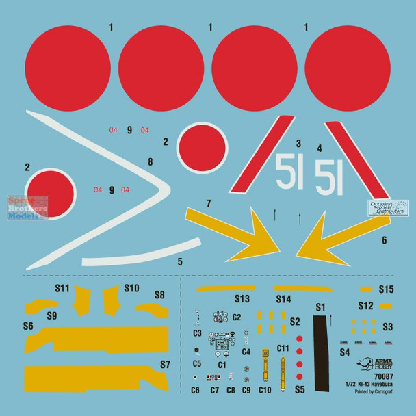 ARM70087 1:72 Arma Hobby Ki-43 II Hayabusa Aces