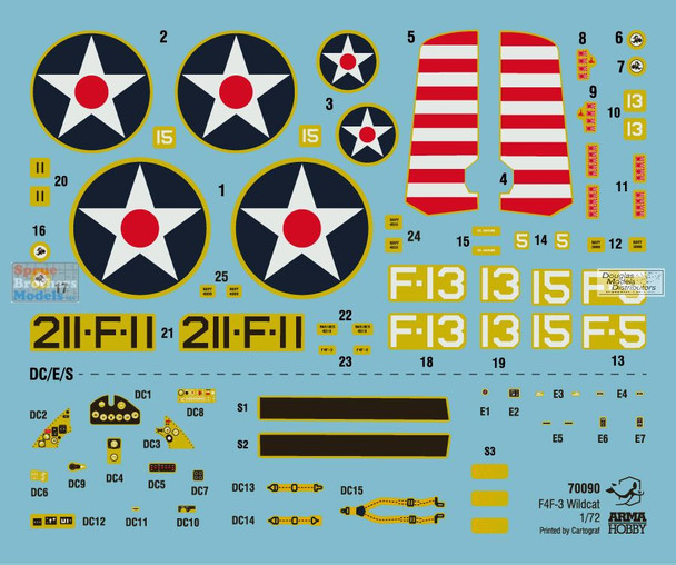 ARM70090 1:72 Arma Hobby F4F-3 Wildcat