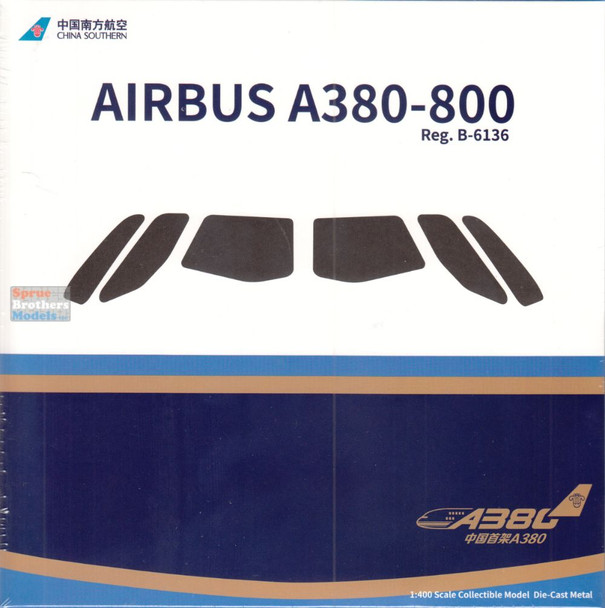 NGM24626 1:400 NG Model China Southern Airbus A380-800 Reg #B-6136 'First A380 for China' (pre-painted/pre-built)