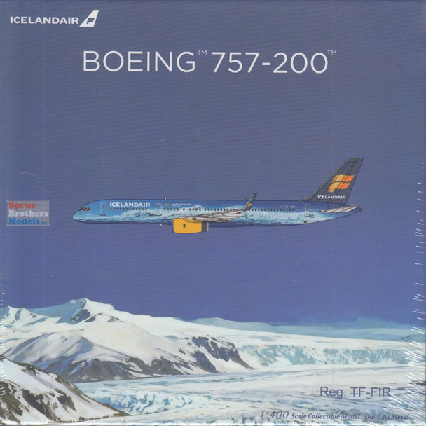 NGM53212 1:400 NG Model ULTIMATE IcelandAir B757-200 Reg #TF-FIR 'Vatnajokull' (pre-painted/pre-built)