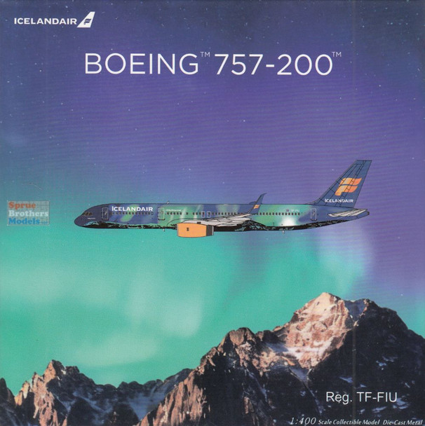 NGM53213 1:400 NG Model IcelandAir B757-200 Reg #TF-FIU 'Aurora' (pre-painted/pre-built)