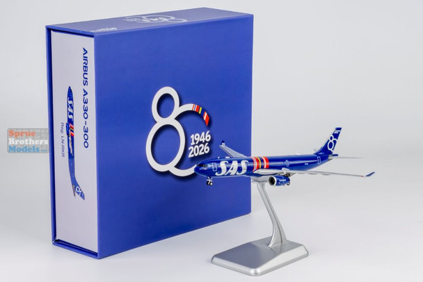 NGM62087 1:400 NG Model ULTIMATE SAS Scandanavian Airlines Airbus A330-300 Reg #LN-RKR '80 Years' (pre-painted/pre-built)