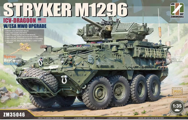 ZIM35046 1:35 Zimi Model M1296 Stryker ICV-Dragoon with ESA MWO Upgrade